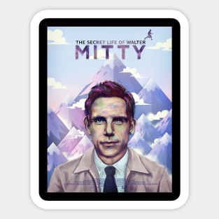 The Secret Life of Walter Mitty Old Movie Sticker